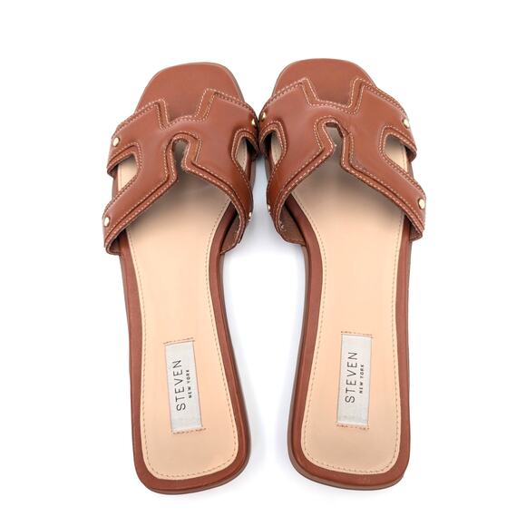 Steven New York Harlien Slide Sandal Open Toe Women's Brown Size US11M EU42 - Picture 9 of 9